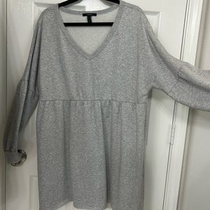Gray Sweatshirt Dress